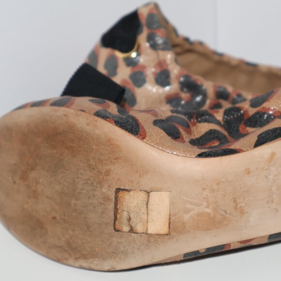 Leopard Print Ballet Flats w/ Black Bow – Size 6 - Picture 11 of 13